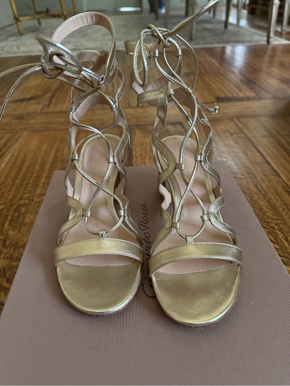 Gold Gianvito Rossi Sandals